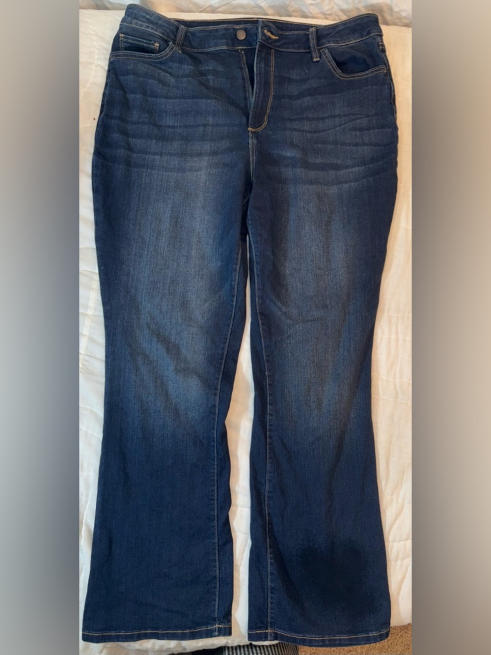 Sonoma Dark Blue Jeans Curvy bootcut